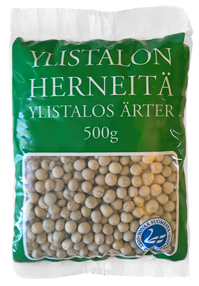 Ylistalon Herneitä pakkauskuva.